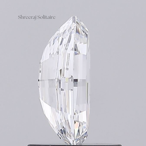 Diamante de Laboratorio Personalizado de 1ct, Corte Escalonado, Forma Ovalada Modificada, Claridad VVS, Color E, Corte Excelente, Suelto, Certificado IGI - Product Image 2
