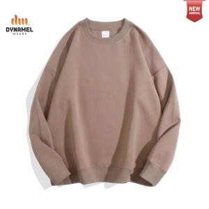 DYNAMEL <b>Men</b> Sweatshirt Long Sleeve Light Grey Solid <b>Pullover</b> Casual Knitted Top - Product Image 4