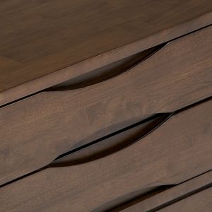 Tavolo Console Harper in Noce Marrone, Design Elegante per Tavolino d'Appoggio - Product Image 5