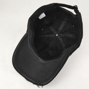 Gorra de Béisbol Vintage Verde Oscuro Desgastada al por Mayor, Unisex, de Algodón Lavado, Estilo Dad Hat con Visera Curva Deshilachada y Detalles Rotos - Product Image 2