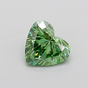 Diamante Cultivado en Laboratorio CVD de 1 Quilate, Corte Corazón, Verde Intenso, Certificado IGI, Claridad VS1, Pulido Excelente, Gema Suelta - Product Image 1