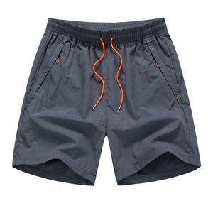Men's Solid Navy Blue Quick Dry Polyester Board Shorts Mid Rise Drawstring Casual Swim Shorts - Product Image 3