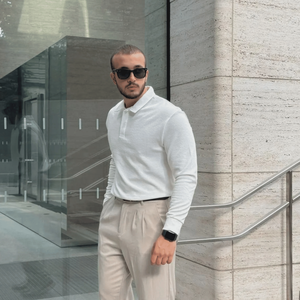 Camisas Polo de Punto Casual con Botones y Rayas de Manga Larga para Hombre, con Bordado e Impresión Personalizada, de Vietnam - Product Image 5