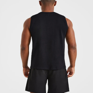 Wholesale Custom Front Logo OEM Men's High Quality Lightweight Fabric <b>Racer</b> Gym & Streetwear Breathable <b>Top</b> Trending Tank <b>Top</b> - Product Image 3