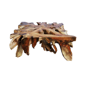 Gubuk Bali Eco-Friendly Handmade Traditional Solid Teak <b>Root</b> <b>Coffee</b> <b>Table</b> (Square) Modern Design - Product Image 3