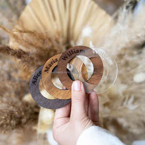 Servilleteros de madera de alta calidad añaden encanto a su tablescape para reuniones, uso diario o comidas de celebración festiva. - Product Image 2