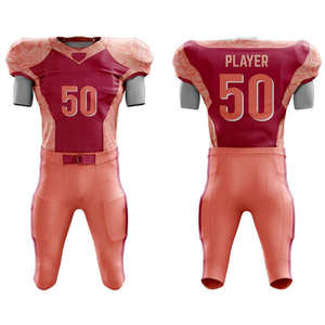 Custom American Football Jersey Set Men's White Green Blue Gradient Sublimated Moisture Wicking Fitted Short Sleeve Uniforms - Product Image 4