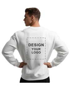 Men's Custom Logo Crewneck Sweatshirt Personalized Chest Back Printing Breathable Pullover Spring French Terry Fleece - Product Image 5
