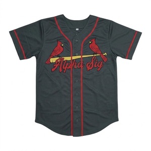 Unisex High Quality Professional Design Printed Breathable Plus Size <b>Baseball</b> Jersey Best Selling Sportswear 100% Polyester - Product Image 1