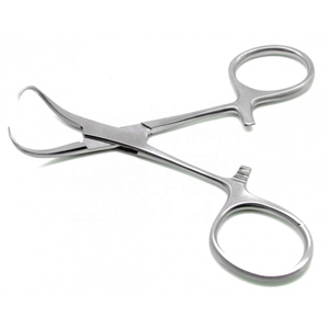 9 cm Backhaus Style Towel <b>Clamp</b> Surgical Dental Medical Stainless Steel <b>Piercing</b> Forceps Reusable Instrument Operating Tool - Product Image 2