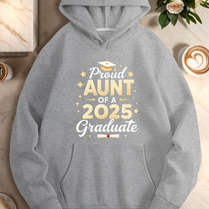 ป้าภูมิใจของผู้หญิงที่จบการศึกษา2025 hoodies สบายๆ - Product Image 4