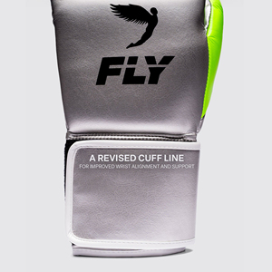 Gants de combat Pro Fighting Fly Sparring Superloop X Vert Argenté avec sangle de protection pour le poignet, gants de boxe, gants d'entraînement Muay Thai, gants de gym - Product Image 5