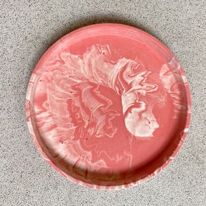 Handmade Resin <b>Round</b> <b>Tray</b> with Unique Artistic Design, Stylish Decorative Serving <b>Tray</b> for Home, Kitchen and Dining Table - Product Image 4