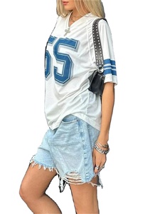 2025 Summer Latest Design Men Cropped Mesh Boxy Football Jersey 220gsm 100% Polyester Soccer wear Shirts Football Jersey - Product Image 3