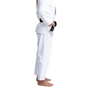 Uniforme de judo en coton personnalisé, bleu et blanc, compétition professionnelle, entraînement, auto-défense, étudiants universitaires, broderie Longo - Product Image 2