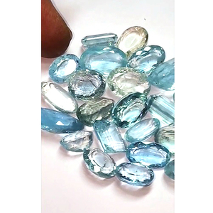 Lote de 25 Piezas de Aguamarina Natural de 11mm-20mm, Corte Ovalado Rectangular Facetado, 129 Quilates, Gemas Baruj de Alta Calidad, US$180 - Product Image 3