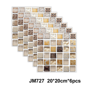 Autocollants muraux en carreaux auto-adhésifs en PET, panneaux rigides à <span class=keywords><strong>coller</strong></span>, design modulaire en format carreaux pour murs intérieurs, rigides et adhésifs - Product Image 4