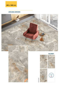 Azulejos de porcelana pulida tamaño grande 80X160cm losa esmaltada para pared y suelo Estilo clásico-para sala de estar Oficina Villa Hotel - Product Image 4