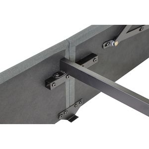 Letto matrimoniale moderno con testiera a schienale alto, contenitore sollevabile e porte USB - Elegante letto imbottito - Product Image 6