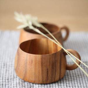 ชุดถ้วยชาไม้สองชั้นพร้อมจานรองและหูจับจาก Craft Emporium ดีไซน์ทันสมัยเป็นมิตรกับสิ่งแวดล้อม เหมาะสำหรับการเดินทางและใช้ในบ้าน - Product Image 6