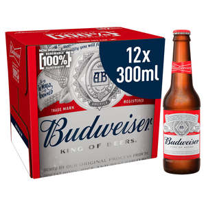 Bière Budweiser Lager 24 bouteilles, bière américaine importée de qualité supérieure pour la distribution en gros, les événements, les restaurants - Product Image 1