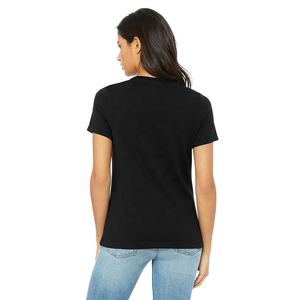 TEE À MANCHES COURTES EN JERSEY DÉCONTRACTÉ POUR FEMMES Coupe ample pour un style sans effort T-shirt respirant à col rond super doux idéal pour l'impression dtg - Product Image 3