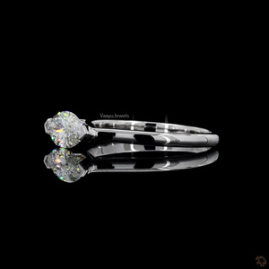 Luxury IGI Certified Lab Grown Diamond <b>Solitaire</b> <b>Ring</b> | Marquise Cut | 10K 14K 18K Solid Gold & 925 <b>Silver</b> Wedding Jewelry - Product Image 3