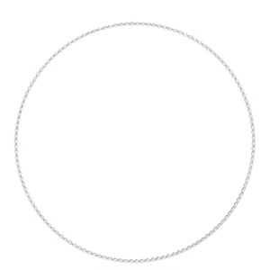 10K 14K 18K White Gold Tennis <b>Necklace</b> Featuring East West Oval Cut Lab Grown Diamonds for Elegant Women’s <b>Statement</b> <b>Necklace</b> - Product Image 3