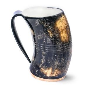 Mug en corne artisanal, vaisselle en corne, articles de table en corne, articles de bar en corne, articles de cuisine en corne - Product Image 1