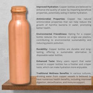 Botella clásica de cobre para beber, con revestimiento de laca, diseño antioxidante, al mejor precio de mercado para exportación al por mayor. - Product Image 2