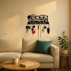 CIFbuy Gothic Wall <b>Hooks</b> Set Vintage Industrial Coat Hat Rack Adjustable Organizer for <b>Kitchen</b> Bathroom Entryway Bedroom - Product Image 4