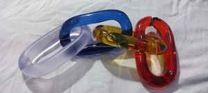 Chaîne en acrylique moderne personnalisée Accents muraux faits à la main en résine ornementale moderne suspendue pour la décoration intérieure Diwali Festival Ready - Product Image 4