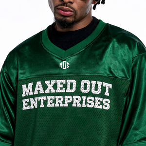 Maillot de football américain vert personnalisé avec logo OEM pour hommes, uniforme de sport en mesh sublimé pour équipes, vêtements de sport pour les acheteurs américains - Product Image 5