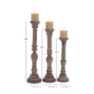 UNIVERSAL OVERSEAS Wooden Handmade Round <b>Tapered</b> <b>Candle</b> Stand with Polished Finish for Home Decoration Rustic Design - Product Image 3
