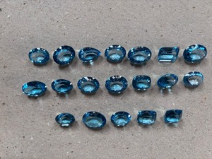 Topacio Azul Natural, Gema Suelta, Corte Ovalado, Facetado, Calibrado, Tamaño 12-18 Quilates, para Joyería, Precio al por Mayor, Lote - Product Image 1