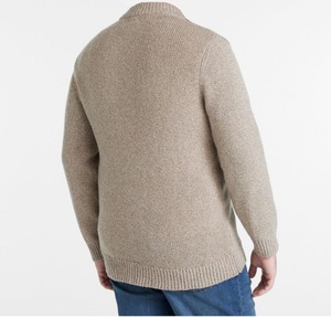 Suéter de Punto para Hombre, Corte Ajustado, Forro Polar, Transpirable y Cálido para Invierno - Product Image 4