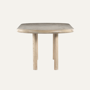 Table à manger moderne en teck massif pour salle à manger intérieure - Product Image 4