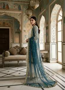 Conjunto de Traje de Seda Festivo para Mujer Directo de Fábrica – Fabricante de Ropa Étnica OEM y Exportador Global - Product Image 2