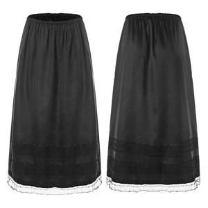 Spring Summer Women's Bottoming Skirt Hem Lace Stitching Lining Skirt Anti-static <b>Underskirt</b> Petticoat 100% Cotton Seamless - Product Image 4
