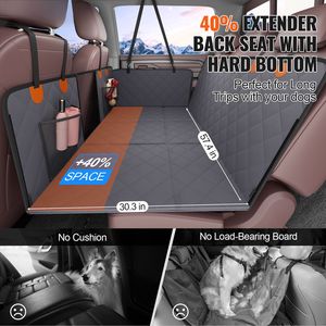 Coprisedile Auto di Lusso per Cani per Sedile Posteriore, Supporto 400 libbre, Materiale Oxford, Finestra a Rete, Tasca Portaoggetti, Estensore Sedile Posteriore - Product Image 2