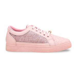 Pink AT7276 Casual Canvas <b>Sneaker</b> Trendy Fashionable <b>Shoes</b> - Product Image 3