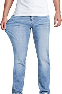 กางเกงยีนส์เดนิมทรงตรงแบบจ็อกเกอร์สำหรับผู้ชาย คุณภาพพรีเมียม น้ำหนักเบา กันยับ ระบายอากาศได้ดี กันน้ำ เป็นมิตรกับสิ่งแวดล้อม รับผลิตตามแบบ OEM - Product Image 2