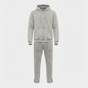 Lightweight Men Acid Washed <b>Tracksuit</b> Breathable Comfortable Sports Wear Gym Workout Activewear Custom Jogger Suits Gear - Product Image 1