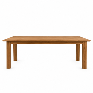 Mesa de Comedor Rectangular Moderna de Madera de Teca Sólida Estilo Escandinavo para el Hogar, Apartamento, Restaurante, Muebles de Comedor - Product Image 1