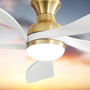 Ventilatore da Soffitto LED da 52 Pollici con Controllo Remoto Smart APP, Luce LED Dimmerabile a 3 Colori, Motore DC Silenzioso Reversibile - Product Image 3