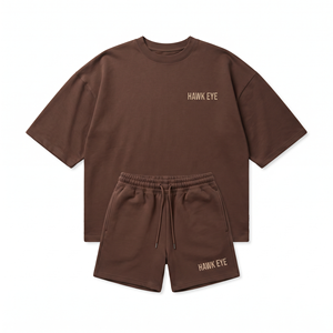 Ensemble deux pièces personnalisé avec logo pour femme – Tenue d'été 2026 – T-shirt court à manches courtes et short de sport pour femme - Product Image 4