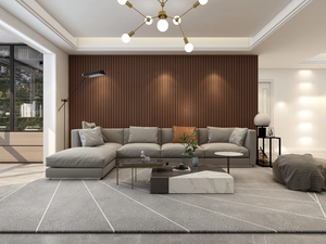 Modern Decoration Panel Interior Wood Plastic Composite WPC <b>Wall</b> Panel Board Indoor <b>PVC</b> Fluted <b>Wall</b> <b>Cladding</b> - Product Image 5