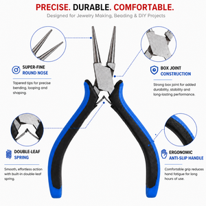 Jewelry Round Nose Pliers <b>Wire</b> Loop Forming Tool for Bead <b>Craft</b> Earring Repair Handmade Accessories - Product Image 2