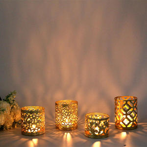 Elegant Iron Votive <b>Candle</b> <b>Holder</b> Handmade Eco-Friendly Natural Durable 2-Color Printed Christmas Home Hotel Decor Customizable - Product Image 6