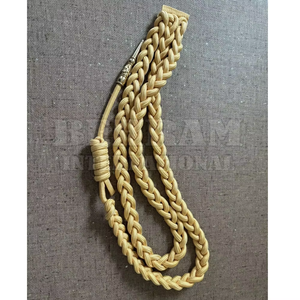 Aiguillette Tactique de Haute Qualité, Accessoires de Cordons d'Épaule Uniformes, Tressée en Fil Métallique Doré et Argenté, pour Vêtements - Product Image 2